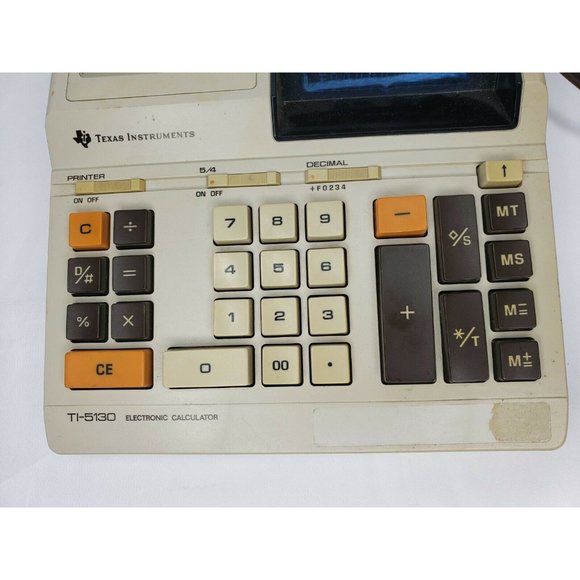 Vintage Texas Instruments TI-5130 Electronic Calculator Receipt Printer - Picture 4 of 9